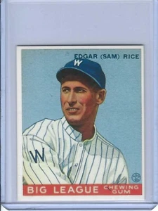 1983 RENATA GALASSO 1933 GOUDEY REPRINTS SAM RICE # 134 - Picture 1 of 2
