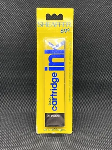 Sheaffer Jet Black Skrip Tintenpatrone Packung mit 6 Patronen Neu im Paket Neu aus altem Lagerbestand - Bild 1 von 2