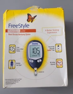 NIB FreeStyle Freedom Lite System monitorowania glukozy we krwi Exp: 05/28 Darmowa wysyłka - Zdjęcie 1 z 11