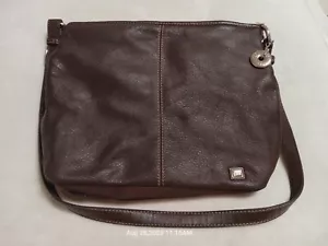 The Sak braune Leder-Schultertasche mit Reißverschluss oben mittel Hobo verstellbarer Riemen - Bild 1 von 17