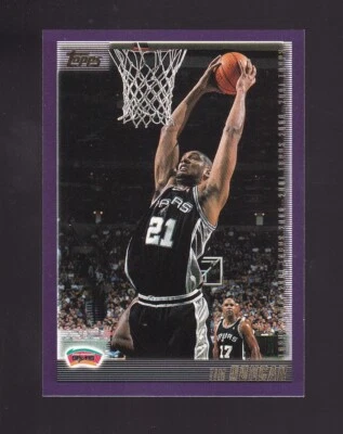 2000-01 Topps Tim Duncan #60 San Antonio Spurs - Image 1 of 2