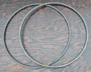 Vintage 700c Mavic Open 4 CD RoadBike RIMS 32h Clincher Tire Wheels Tour Bicycle - Picture 1 of 12