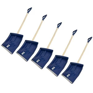 5 Snow Leaf Grass Shovel Scoop Remover Removal Clearer Clearing Short Handle - Picture 1 of 6