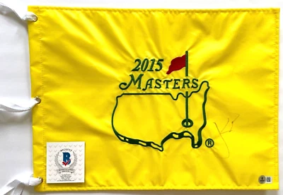 BANDERA DE GOLF MASTERS 2015 FIRMADA POR JORDAN SPIETH US OPEN BRITISH OPEN PGA BAS Foto 1 de 2