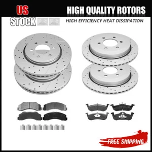 Kit de frenos traseros delanteros + almohadilla de cerámica para Ford Expedition Lincoln Navigator - Imagen 1 de 6