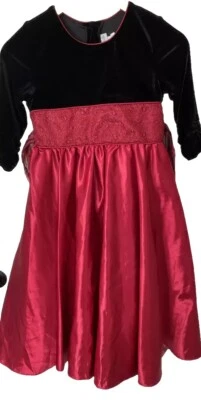 Vestido rojo de vacaciones para niñas Jona Michelle talla 6X fiesta de Navidad Foto 1 de 4