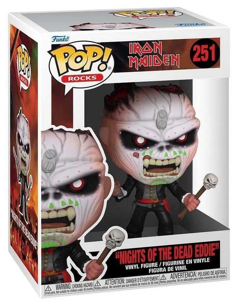 Funko Pop Rocks Iron Maiden Eddie Nights of the Dead #251 Vinyl Figure NIB