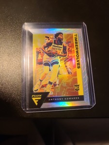 Anthony Edwards 2020-21 Panini Flux Silver Prizm RC #202