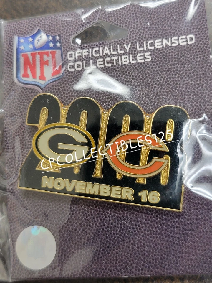 Chicago Bears VS Green Bay Packers Game day Pin 11/16/2008 NEW Lambeau Field - Image 1 of 1