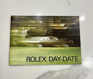 Authentic Rolex President Day-Date Booklet Manual English 18038 18039 80s Model - Picture 1 of 4