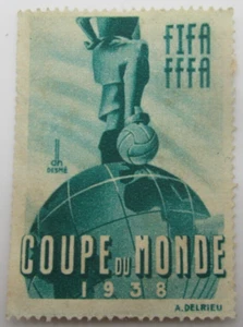 FIFA VIGNETTE - FFFA - FUSSBALL WM 1938 - Bild 1 von 2