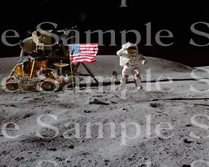 Moon Walk Space Birthday ~ Comestible 2D Fondant Cake Cupcake Topper ~ D24596 - Imagen 1 de 1
