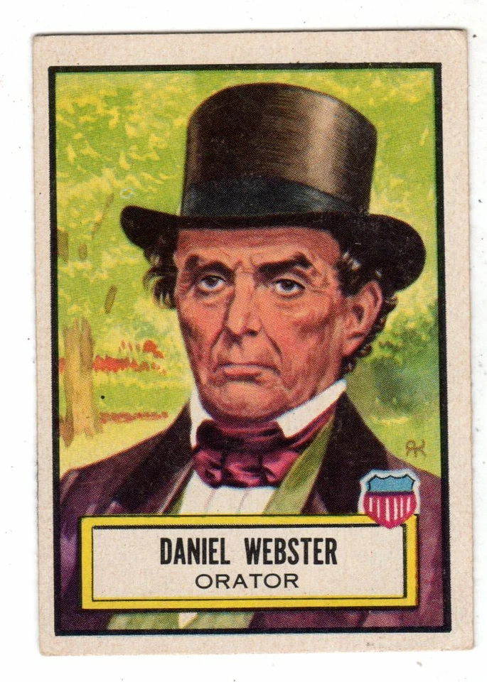 1954 Topps Look and See #22 Daniel Webster, Excellent Condition! - Image 1 of 1