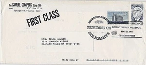 USA 1995 4 FANCY SLOGAN CANCEL COVERS FROM AFL-CIO - MI - DC - NY - Picture 1 of 4