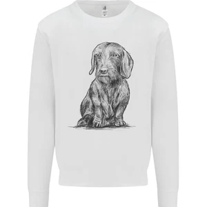 A Dachshund Dog Kids Sweatshirt Jumper - Picture 1 of 23