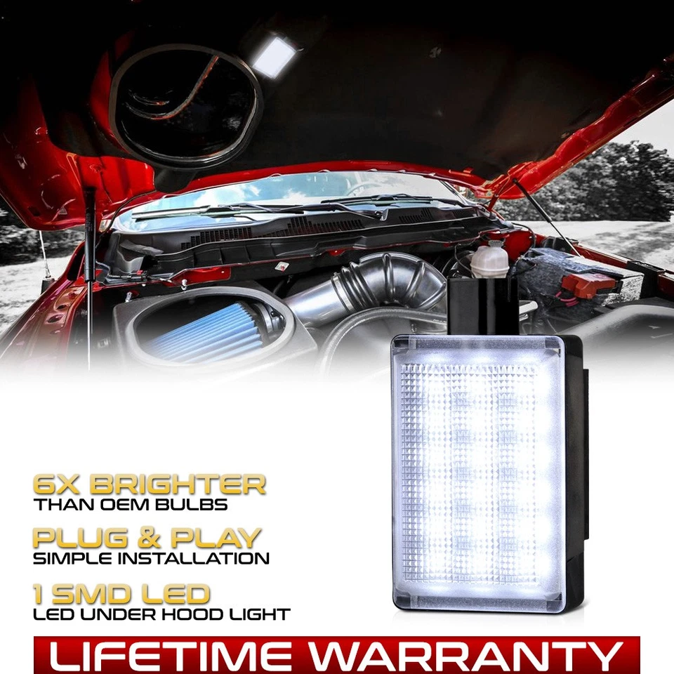 [BRIGHT]Underhood Hood Courtesy LED Lamp Light For Ram Wrangler Grand Cherokee - Image 1 of 4