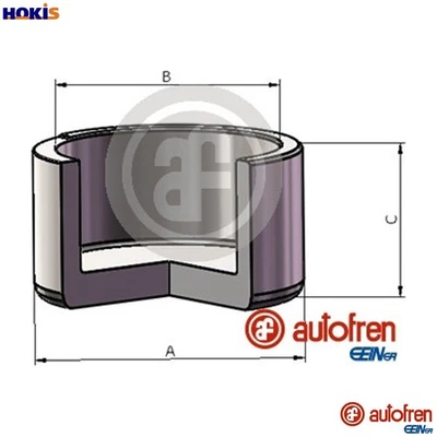 PISTON BRAKE CALIPER D025686 FOR AUSTIN TRIUMPH ROVER MINI-MOKE 1.0L 4cyl 2.0L - Image 1 of 4