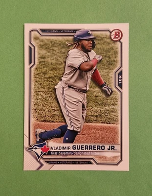 Vladimir Guerrero, Jr. 2021 Bowman Base Veterans #73 M Toronto Blue Jays Foto 1 de 3