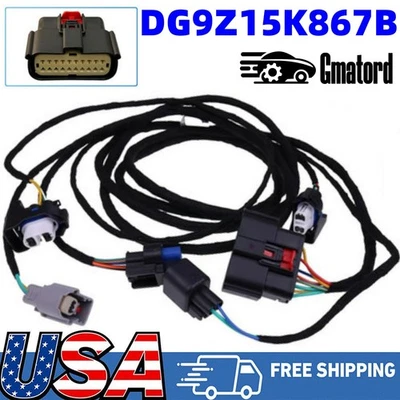 Front Bumper Headlight Wiring Harness DG9Z-15K867-B for 2013-2016 Ford Fusion US - Image 1 of 4