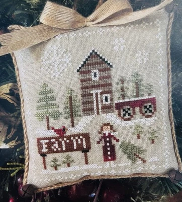 New Little House Needleworks PINEWOOD FARM Cross Stitch Pattern Chart - Image 1 of 3