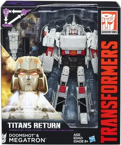 Megatron and Doomshot Voyager Class  | Transformers Generations Titans Return - Picture 1 of 10