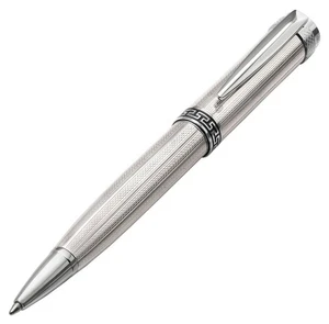 Xezo Incognito 925 Sterling Silver Ballpoint Pen, Med Tip, .999 Platinum Plated - Picture 1 of 14