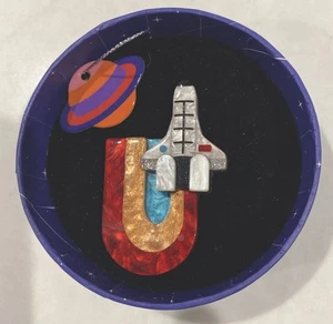 Erstwilder Mission To The Moon Brooch - Picture 1 of 5