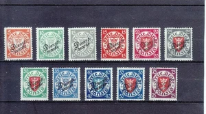 POLAND DANZIG / GDANSK  1924  SERVICE  FISCHER U41-U51; ZL. 355,-  MLH* - Picture 1 of 1