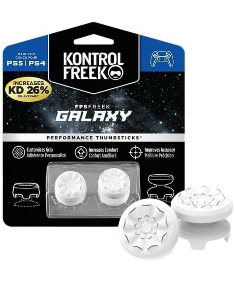 Kontrol Freek PS5 PS4 Performance Thumbsticks Galaxy White - Image 1 of 4