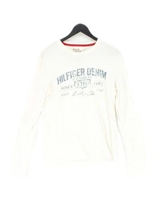 Hilfiger Denim Women's Top M White 100% Cotton Basic - Picture 1 of 5