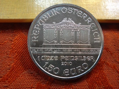 2010 Austrian Philharmonic 1 Oz 0.999 Silver Coin - Lot A - No Reserve - Image 1 of 3