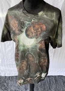 The Walking Dead All Over Print Graphic T-Shirt AMC Black Zombie Large 2015 - Picture 1 of 5