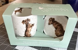 Royal Worcester Wrendale Designs set tazza e sottobicchiere cani da pianto - Foto 1 di 10