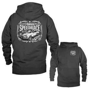 Speed Race Hot Rod Garage Oldtimer Vintage Auto Auto Pullover Hoodie - Bild 1 von 10