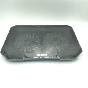 Almohadilla de enfriamiento para computadora portátil Kerolffu serie de 2 ventiladores modelo 206 LED silencioso 10-15 pulgadas - Imagen 1 de 11