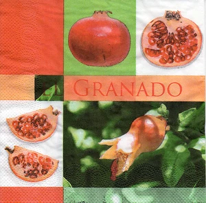 4 servilletas servilletas Tovaglioli técnica de servilletas decoupage granada (1164) - Imagen 1 de 1