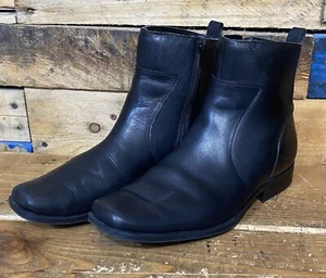 Rockport Toloni K70048 Mens Dress Casual Black Side Zip Boots 11.5 M Ankle Boots - Picture 1 of 9