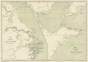 Mapa "Costa de China de la isla Nyew-tew. a Hae Chow, de Hae Chow a Leao" 1860 - Imagen 1 de 8