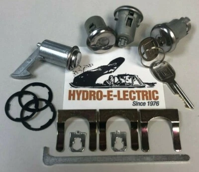 1970-1972 Chevelle/Malibu  Door & Trunk Lock set + keyless push-button Console - Image 1 of 2