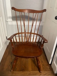 Vintage Nichols & Stone Stencil Rocking Chair - Picture 1 of 9