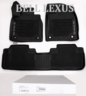LEXUS OEM FACTORY ALL WEATHER FLOOR MAT LINER SET 2016-2022 RX350 & RX450H BLACK - Image 1 of 3