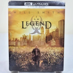 I Am Legend 4K STEELBOOK (4K Ultra HD + Blu-ray, 2007) Will Smith Loose Disc NEW - Picture 1 of 4