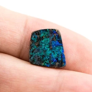 Quadrilateral Natural Australian Boulder Opal Loose Gemstone 5.66ct - Picture 1 of 6