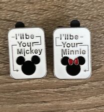 Disney Parks Collection Ill Be Your Mickey Minnie Combo Pin Set