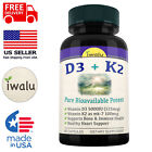 Vitamina K2 D3 Con Bioperina, Aumenta La Inmunidad Y La Salud Del Corazón 60Ct