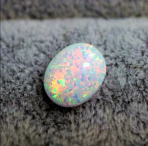 Weiße Natur schöner Opal lose oval 8*10 mm AAAAA Edelstein 1 Stück - Bild 1 von 8