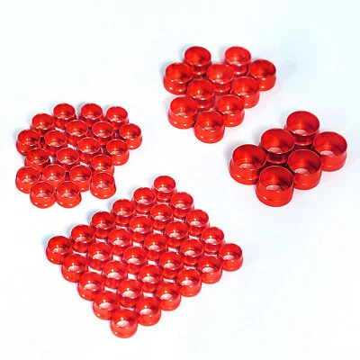 66X Red Engine Bolt Topper Caps For Harley Touring Dyna Street Glide Twin Cam - Image 1 of 4