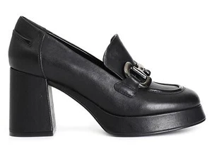 Mocassino CafèNoir LD4001 scarpe donna in pelle nera - Imagen 1 de 3