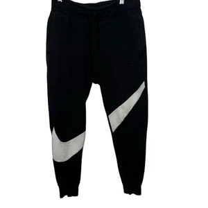 NIKE BIG SWOOSH JOGGER Jogginghose Herren Größe Small schwarz-weiß großes Logo - Bild 1 von 8