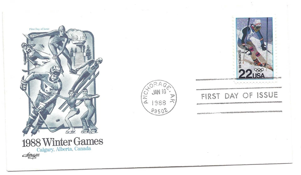 2369 Winter Olympics 88 Artmaster FDC - Image 1 of 1